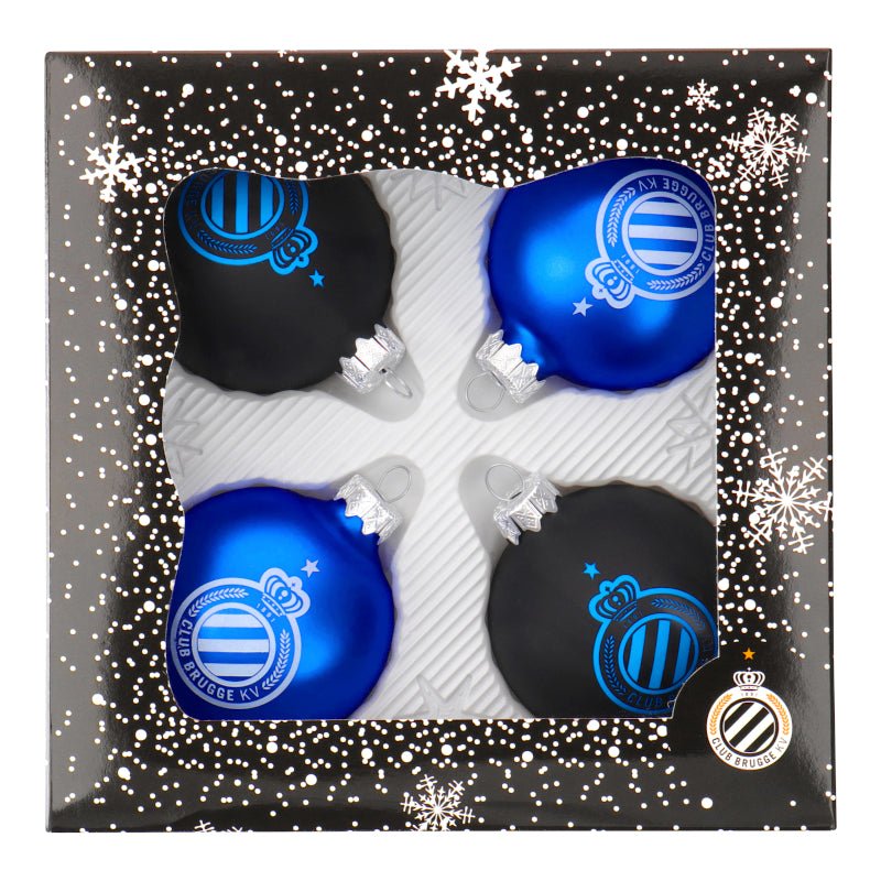 Kerstballen (4 stuks) - Club Brugge Shop