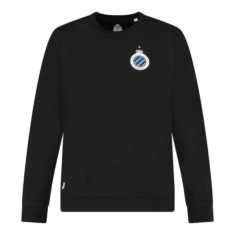 Sweater Club Badge Black - Club Brugge Shop
