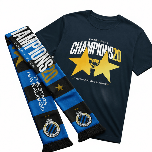 T-shirt kids + sjaal KAMPIOEN - Club Brugge Shop