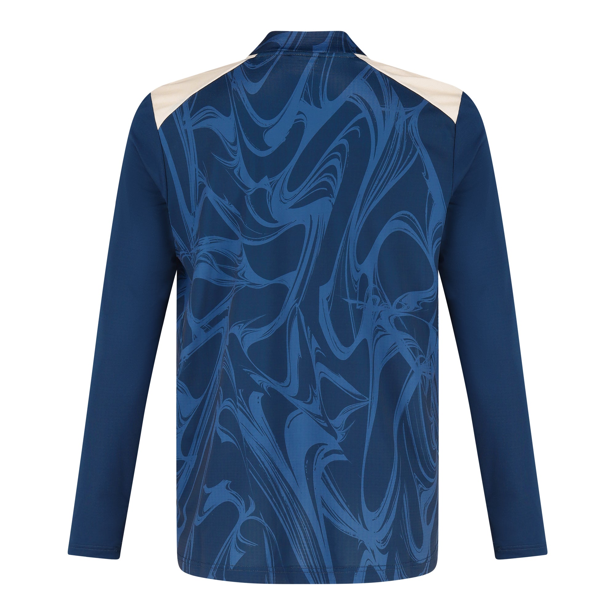 Matchday 1/4 Zip Marbled Navy