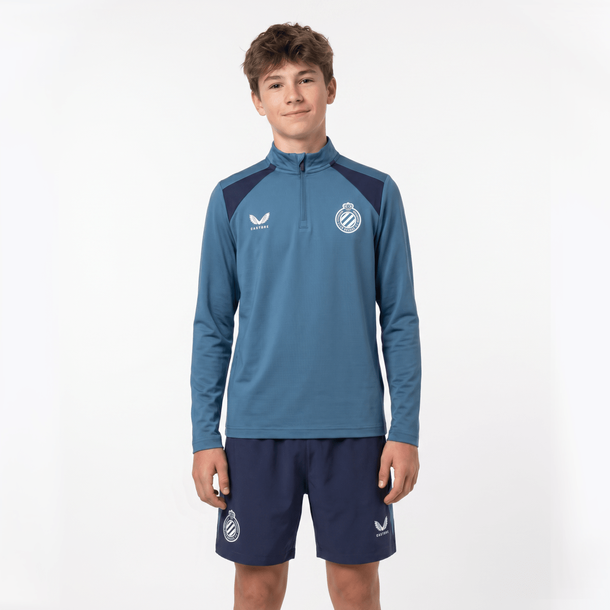 1/4 Zip Training Grijsblauw Kids 26/27 - Club Brugge Shop