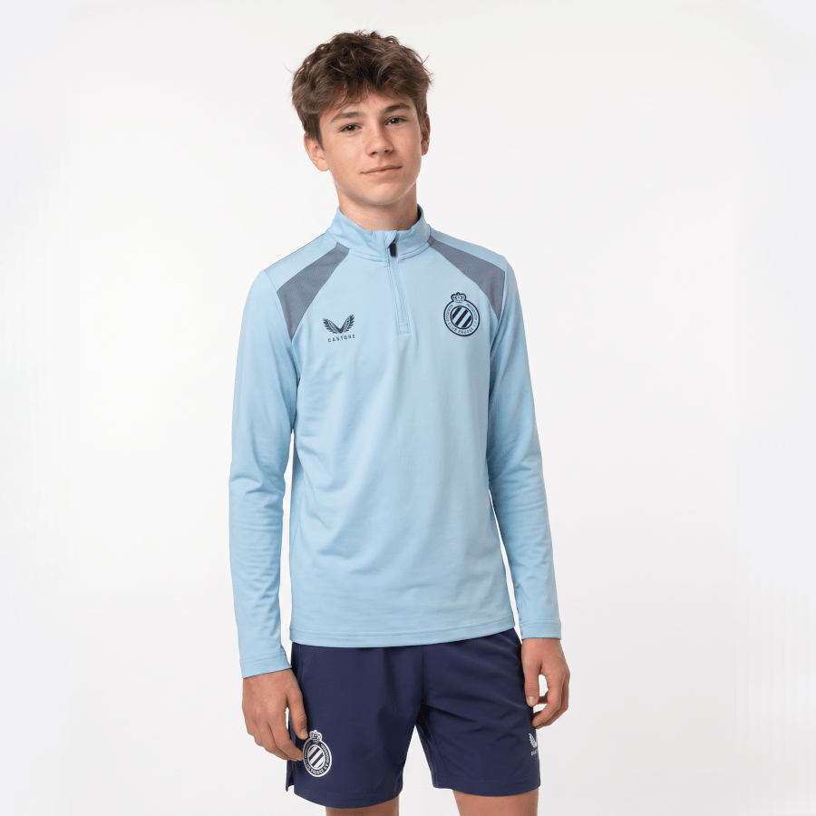 1/4 Zip Training Lichtblauw Kids 26/27 - Club Brugge Shop