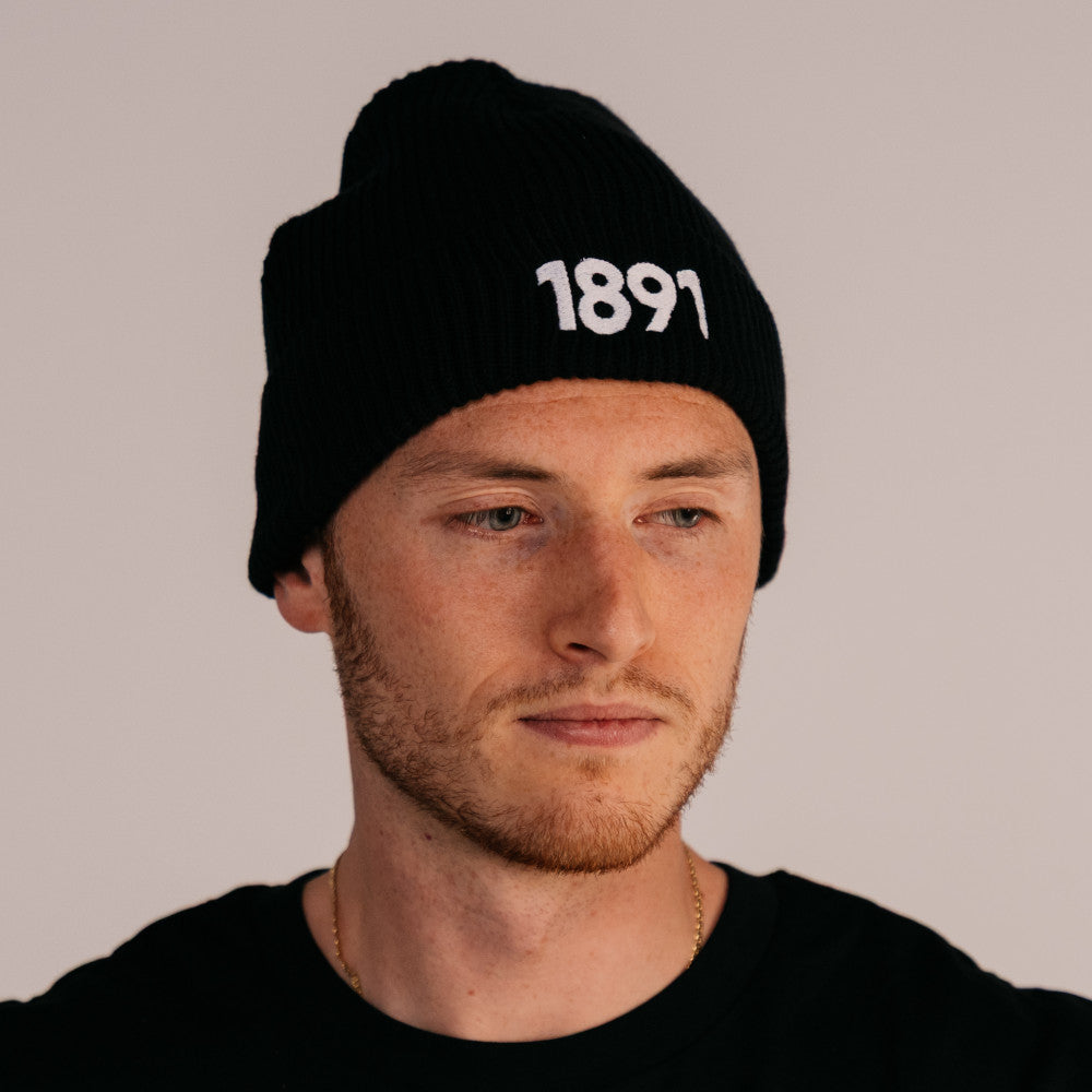 Beanie 1891 Fisherman zwart