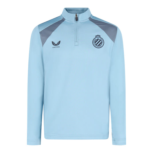 1/4 Zip Training Lichtblauw Kids 26/27