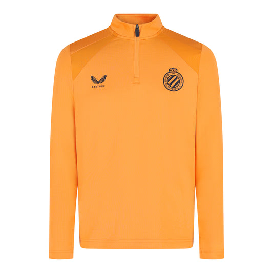 1/4 Zip Training Oranje Kids 26/27