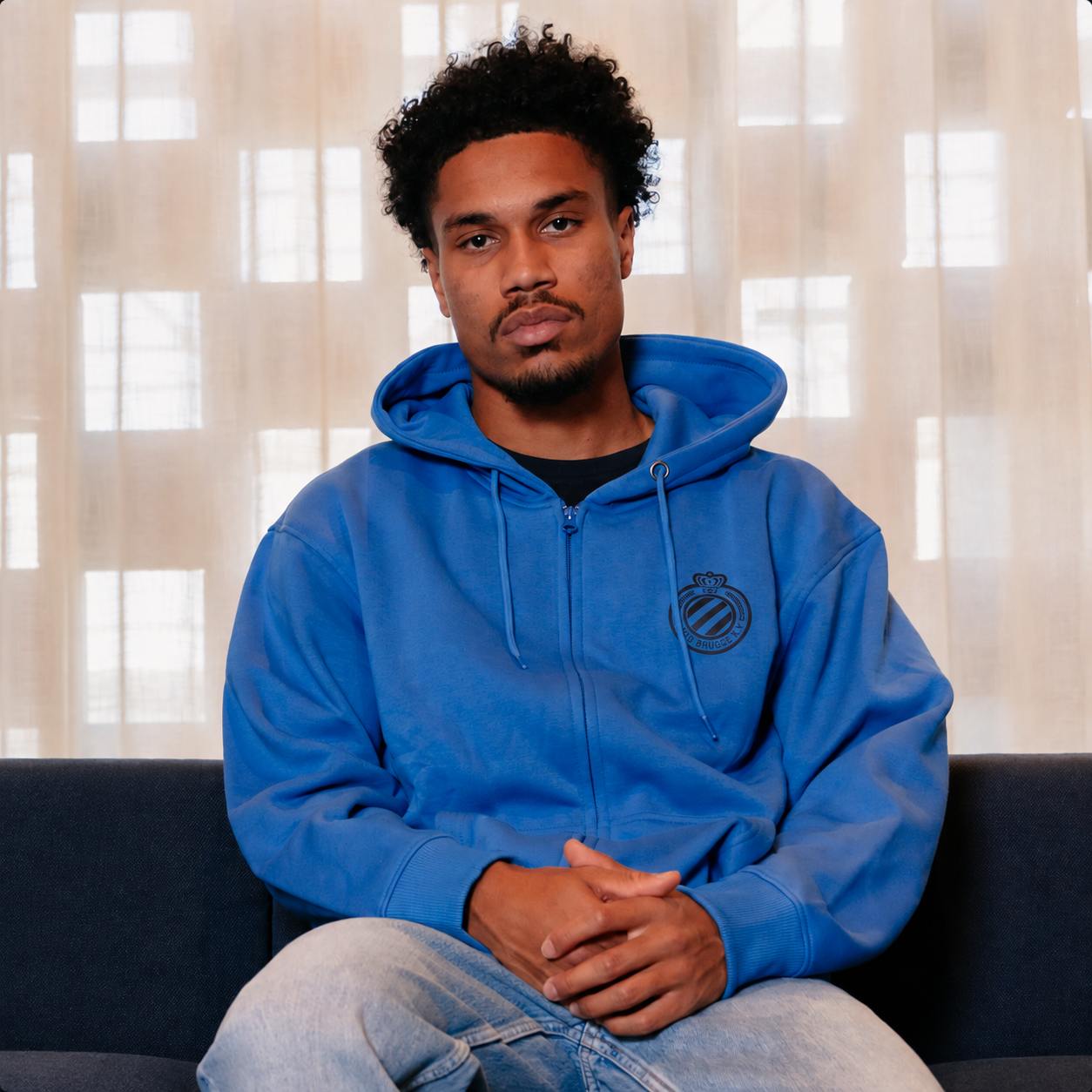 Hoodie Zip 'Til I Die Blue
