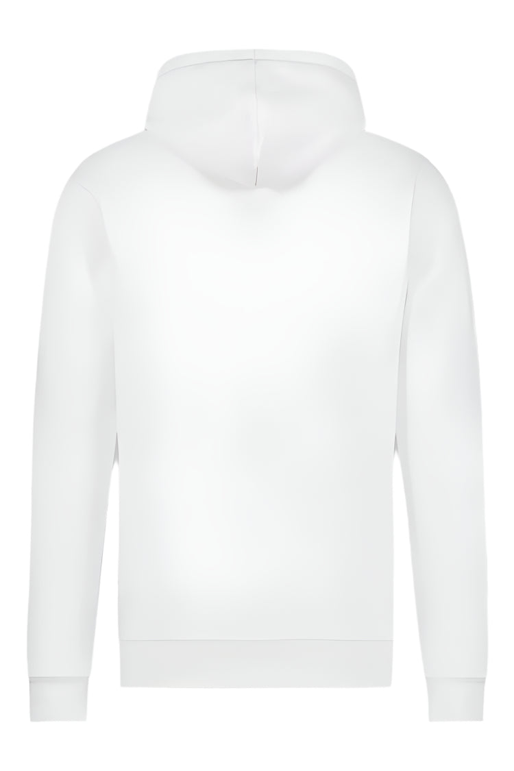 Brand Straight Hoodie wit