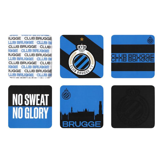 Coasters (6 stuks) - Club Brugge Shop