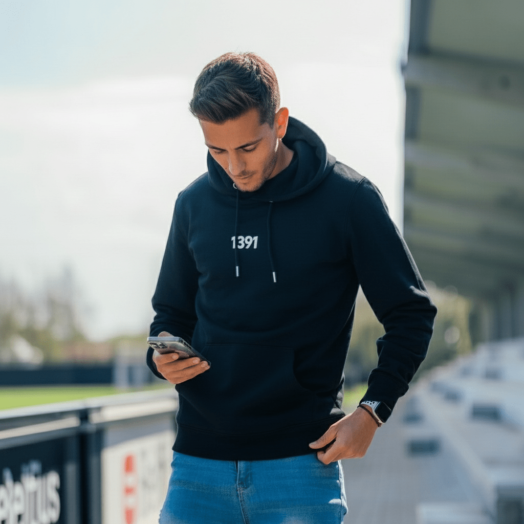 Hoodie 1891 Refined Black - Club Brugge Shop