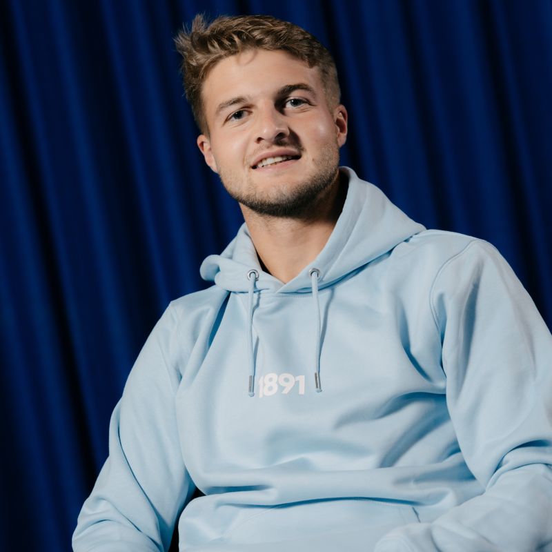 Hoodie 1891 Refined Sky Blue - Club Brugge Shop