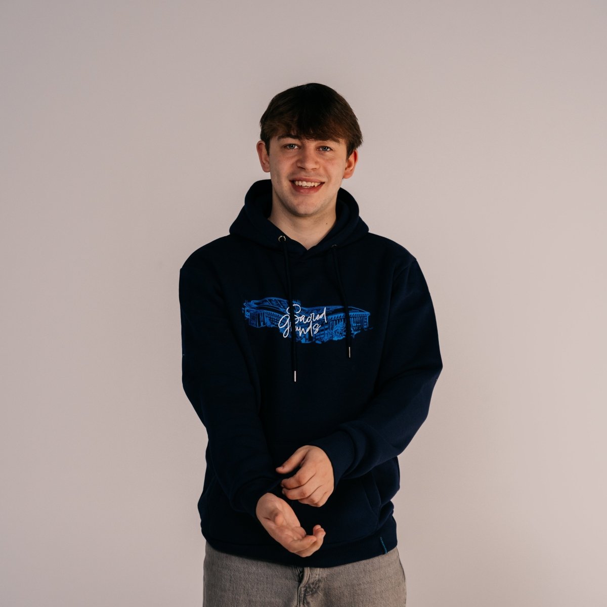 Hoodie Navy Sacred Grounds - Club Brugge Shop