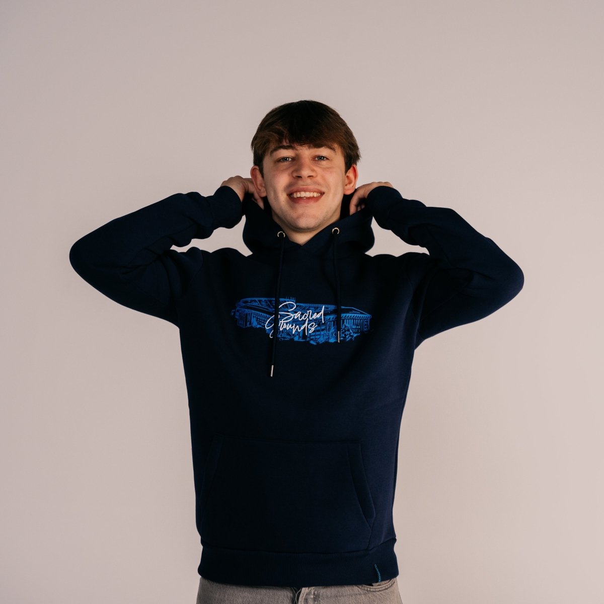 Hoodie Navy Sacred Grounds - Club Brugge Shop