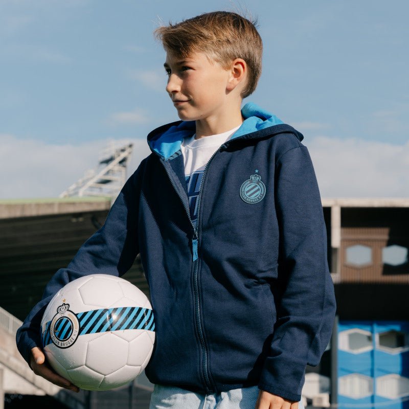 Hoodie Zip Club Kids Navy - Club Brugge Shop