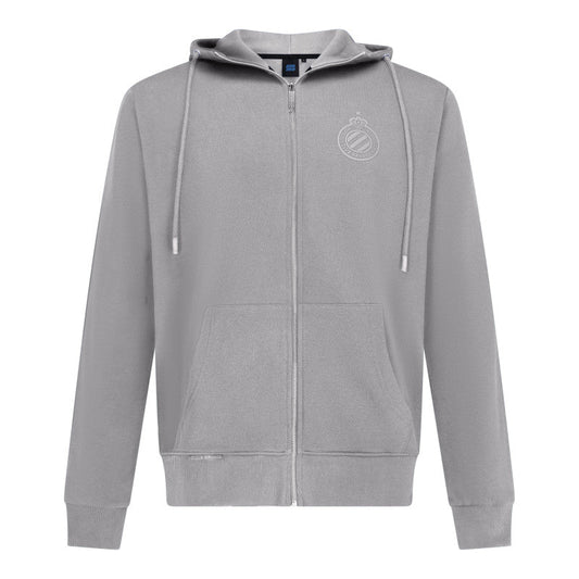 Hoodie Zip Core Grey volw. - Club Brugge Shop