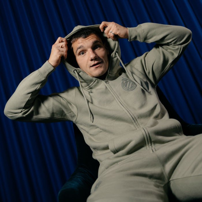 Hoodie Zip Core Khaki Volw. - Club Brugge Shop