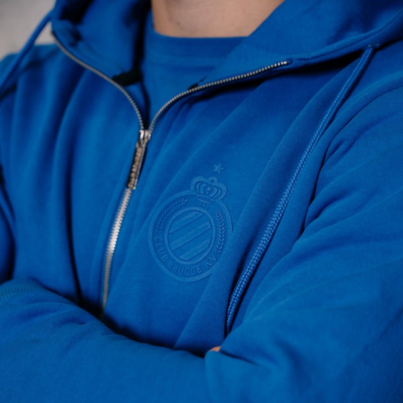Hoodie Zip Core Navy volw. - Club Brugge Shop