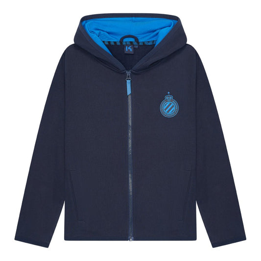 Hoodie Zip Mono Logo Kids Navy - Club Brugge Shop