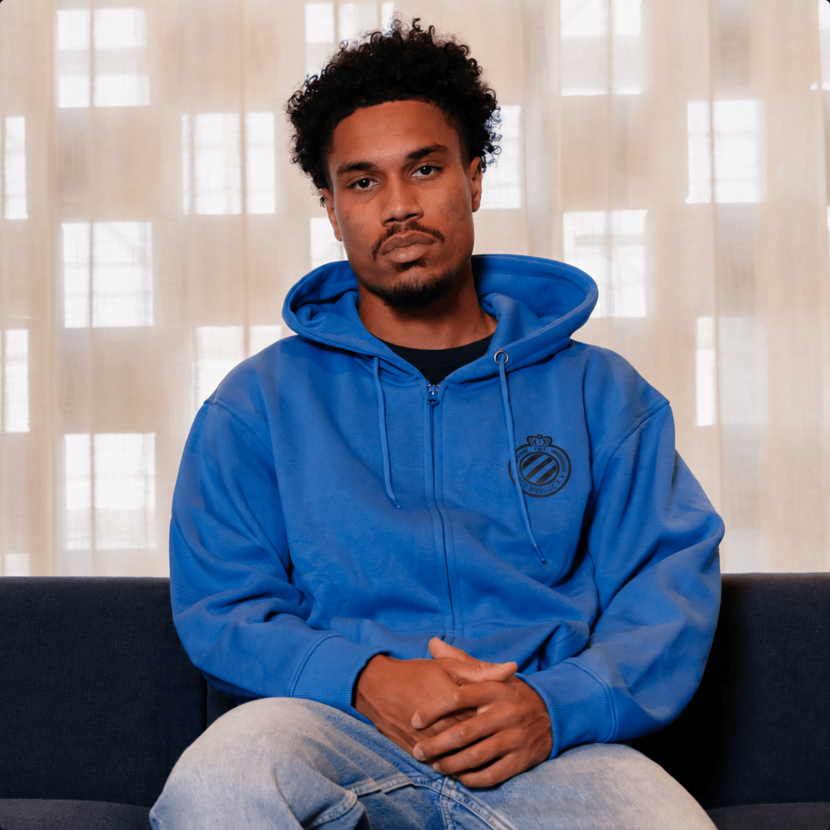 Hoodie Zip 'Til I Die Blue - Club Brugge Shop