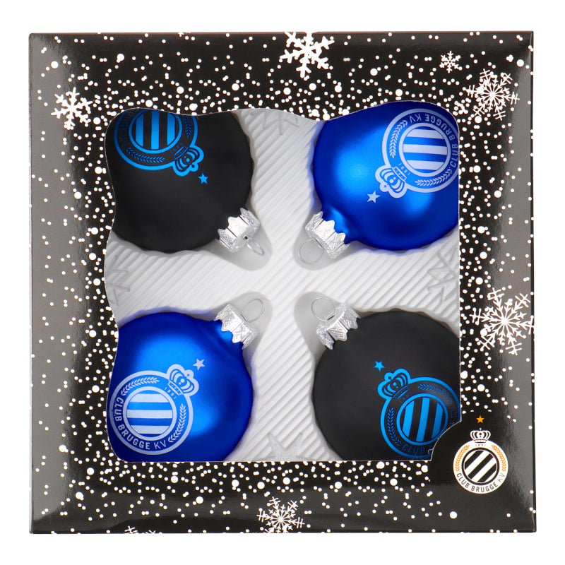 Kerstballen (4 stuks) - Club Brugge Shop