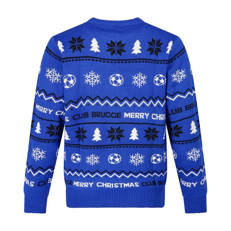 Kersttrui Blauw Merry Chirstmas - Club Brugge Shop