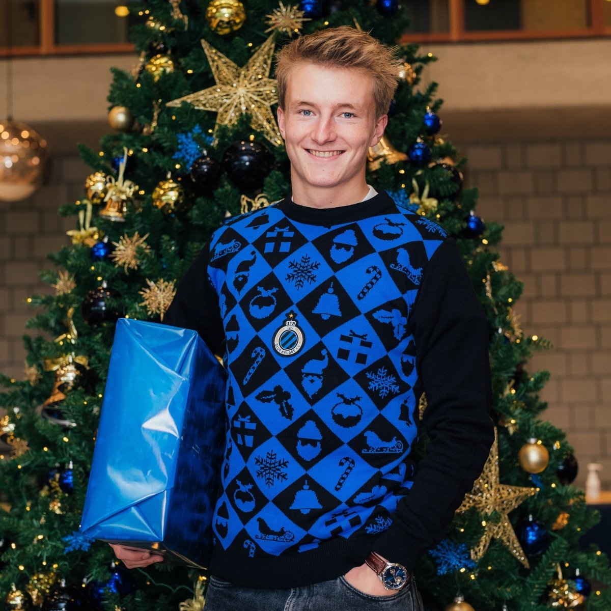 Kersttrui geruit - Club Brugge Shop