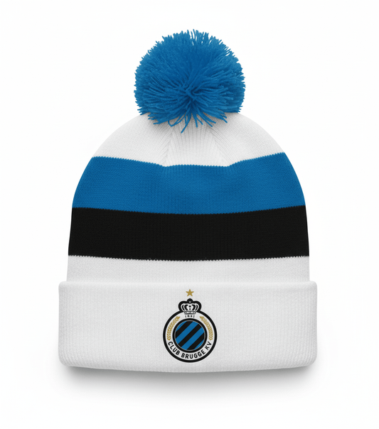 Retro Beanie Wit - Club Brugge Shop