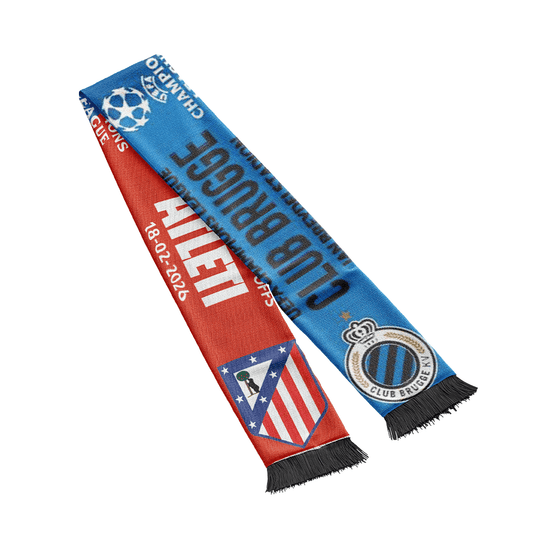 Sjaal Club Brugge - Atletico Madrid - Club Brugge Shop