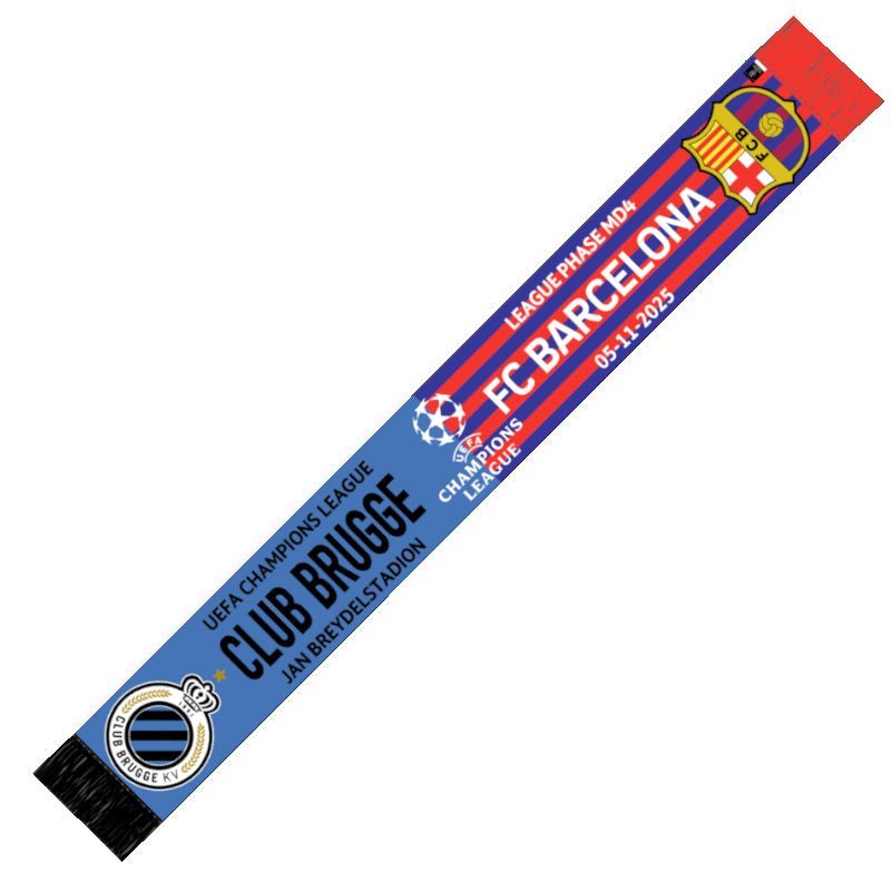 Sjaal Club Brugge - FC Barcelona - Club Brugge Shop