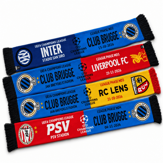 Sjaals UCL (Inter, Lens, PSV & Liverpool) - Club Brugge Shop