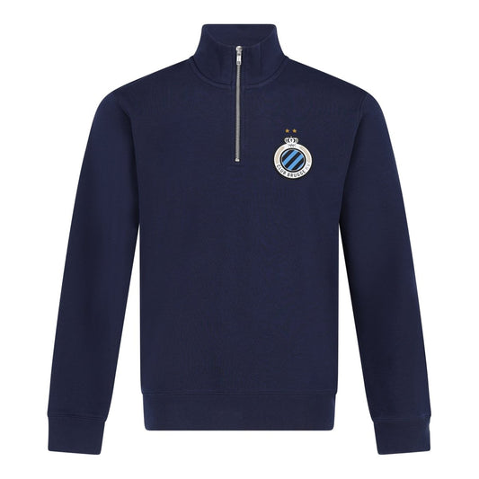 Sweater 1/4 zip Badge Navy 26/27 - Club Brugge Shop