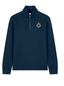 Sweater 1/4 zip Badge Navy - Club Brugge Shop
