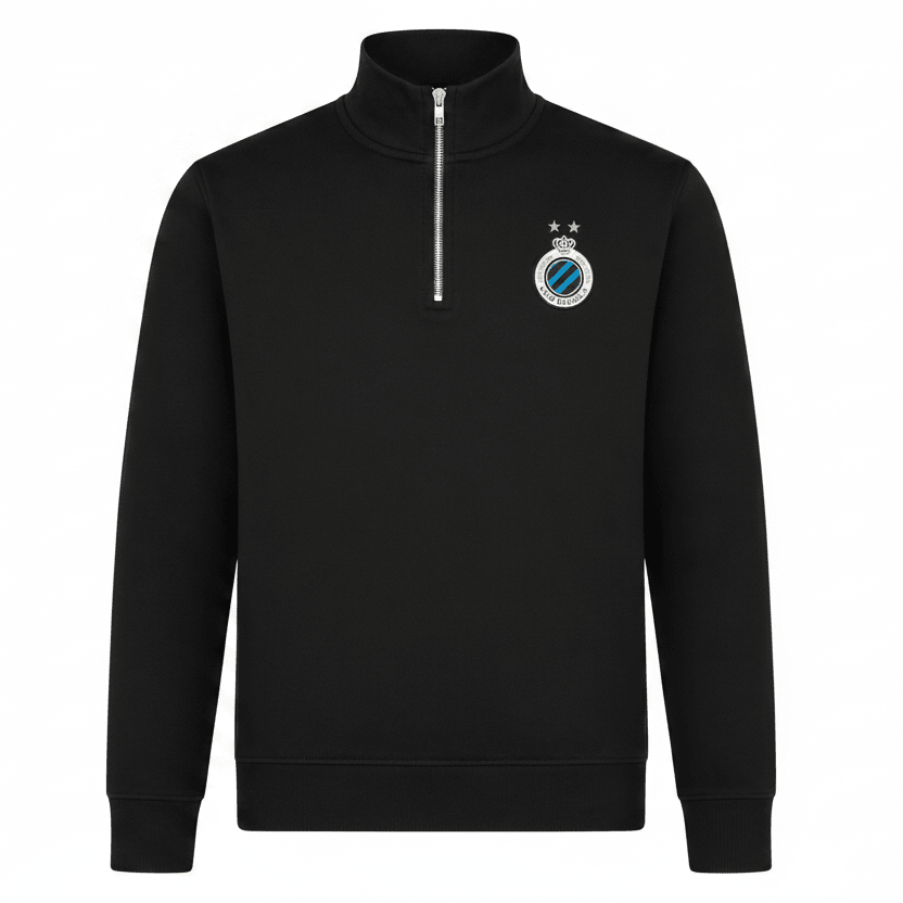 Sweater 1/4 zip Badge Zwart 26/27 - Club Brugge Shop
