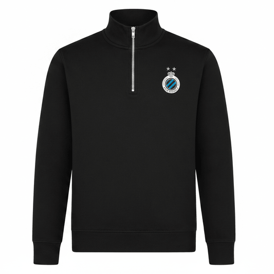 Sweater 1/4 zip Badge Zwart 26/27 - Club Brugge Shop