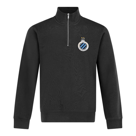 Sweater 1/4 zip Badge Zwart 26/27 - Club Brugge Shop