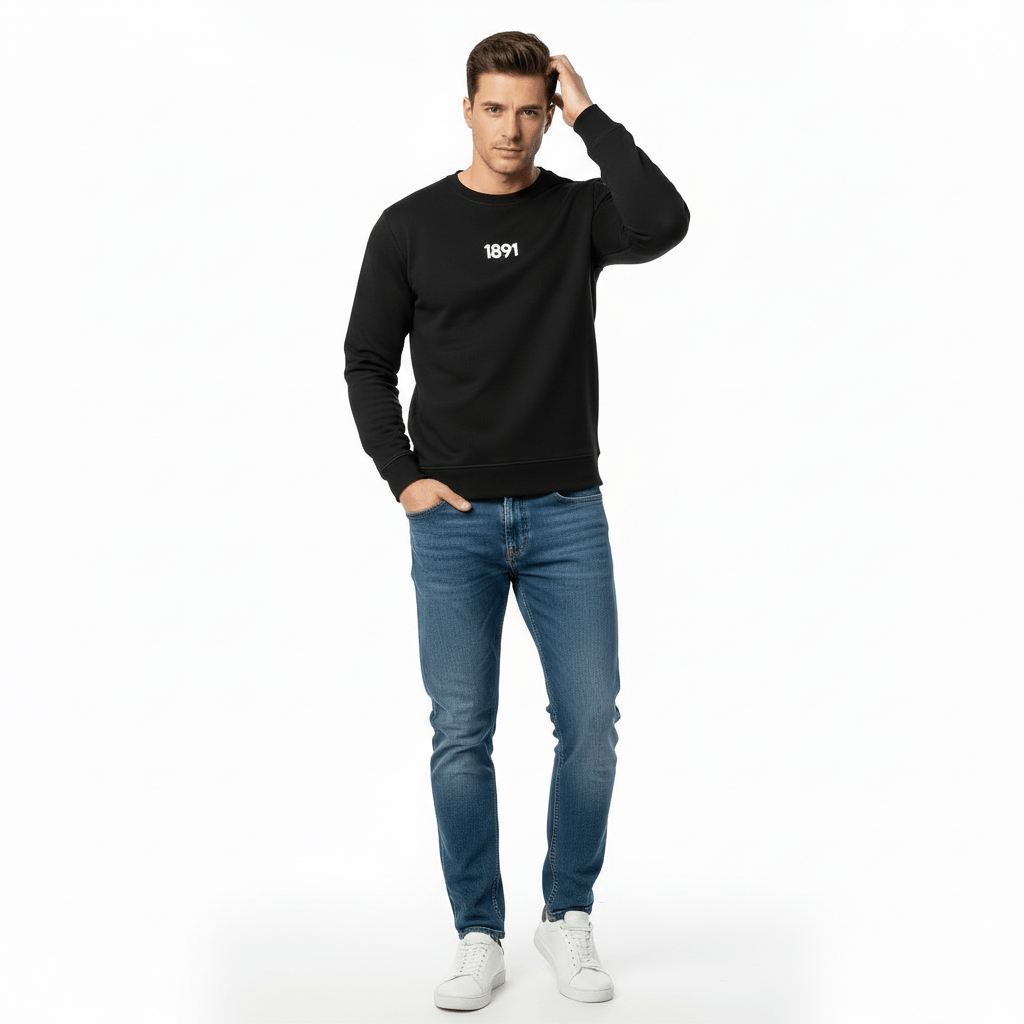 Sweater 1891 Refined Black - Club Brugge Shop