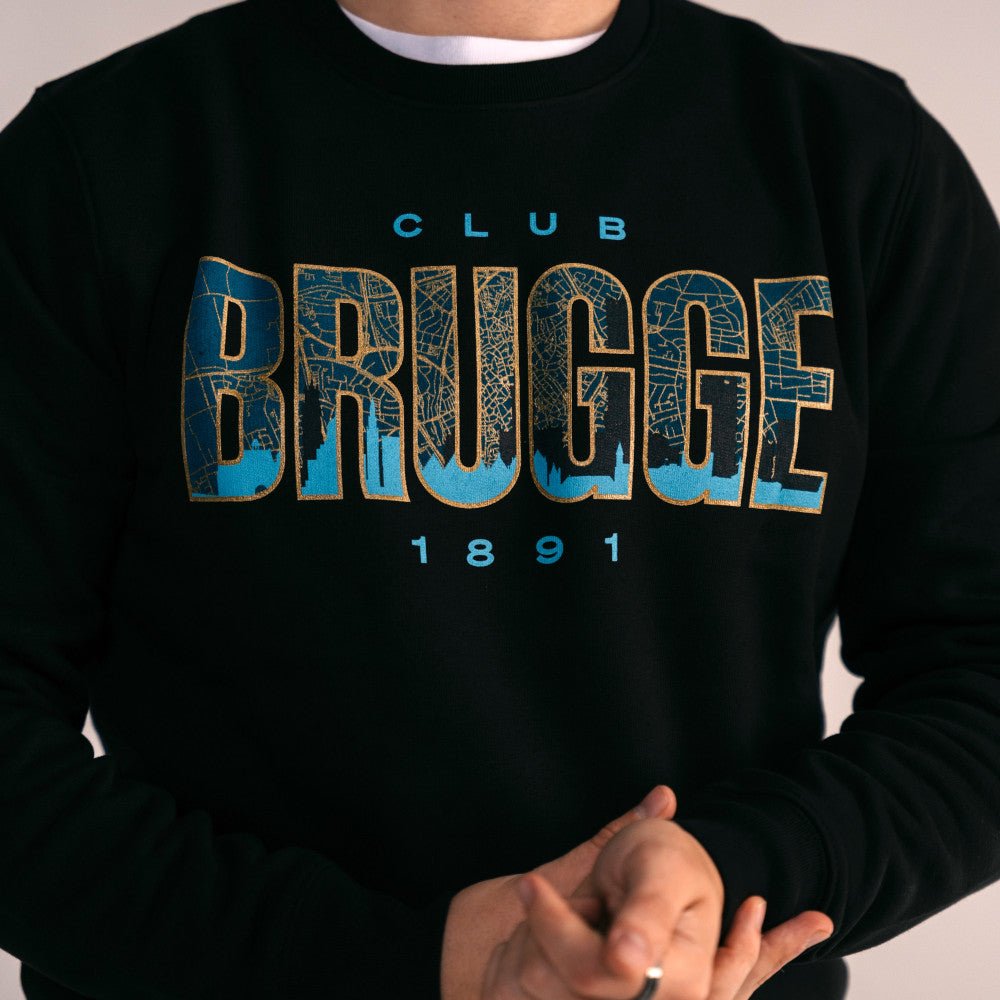 Sweater Bruges Streets Zwart - Club Brugge Shop
