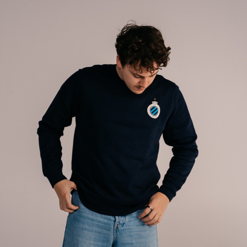 Sweater Club Badge Navy - Club Brugge Shop