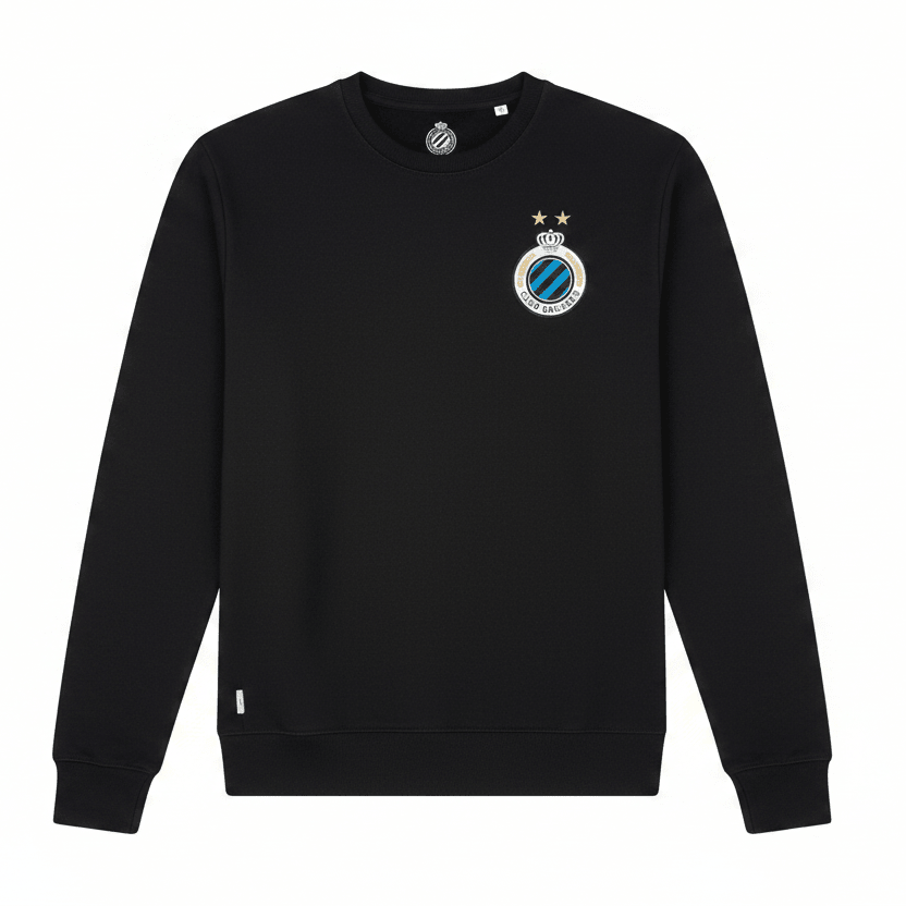 Sweater Club Badge Zwart 26/27 - Club Brugge Shop