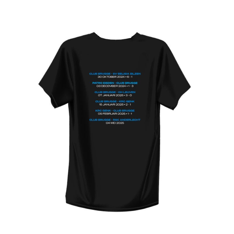 T-shirt Boeren naar Brussel Zwart - Club Brugge Shop