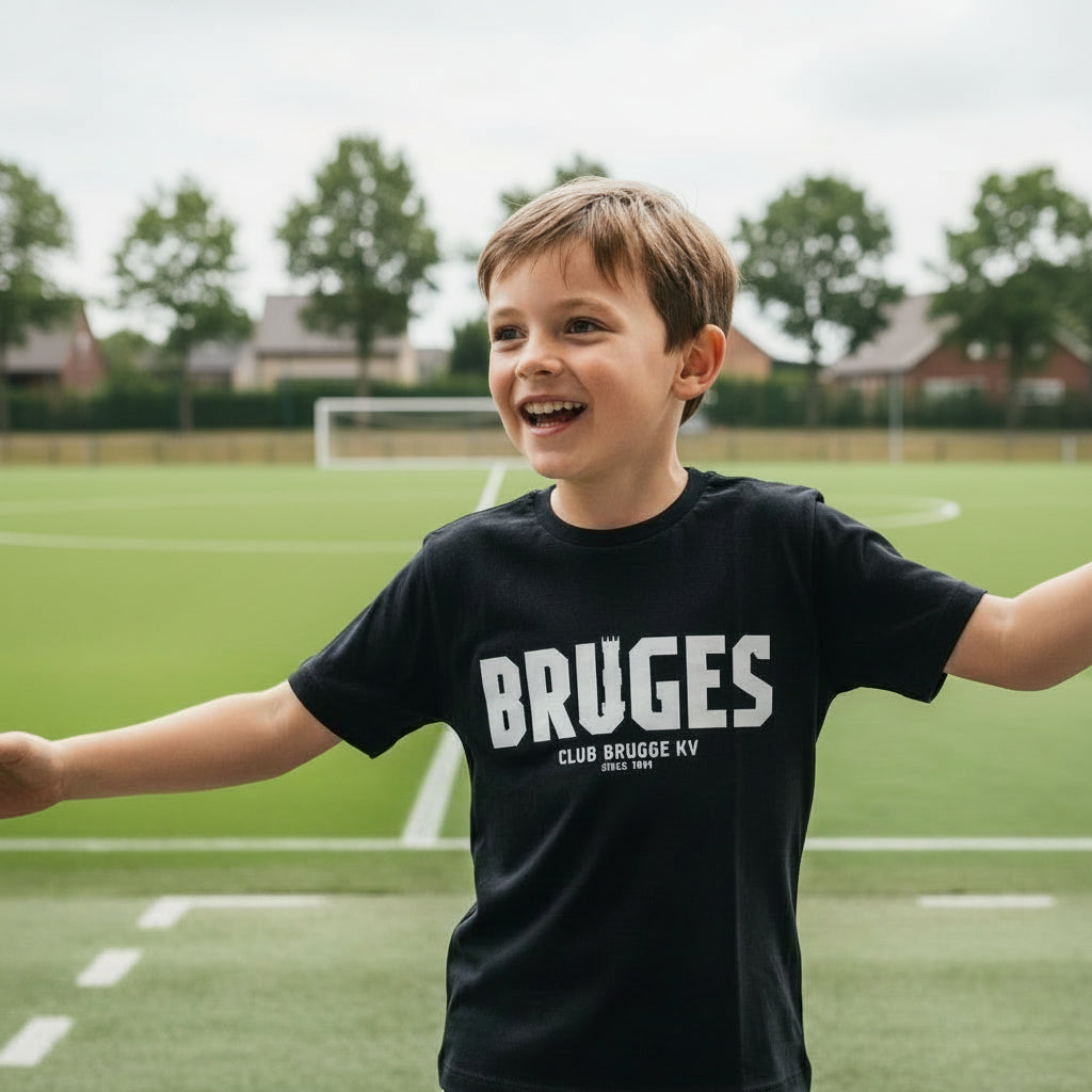 FITTED PANELLED T-SHIRT BORN IN BRUGES