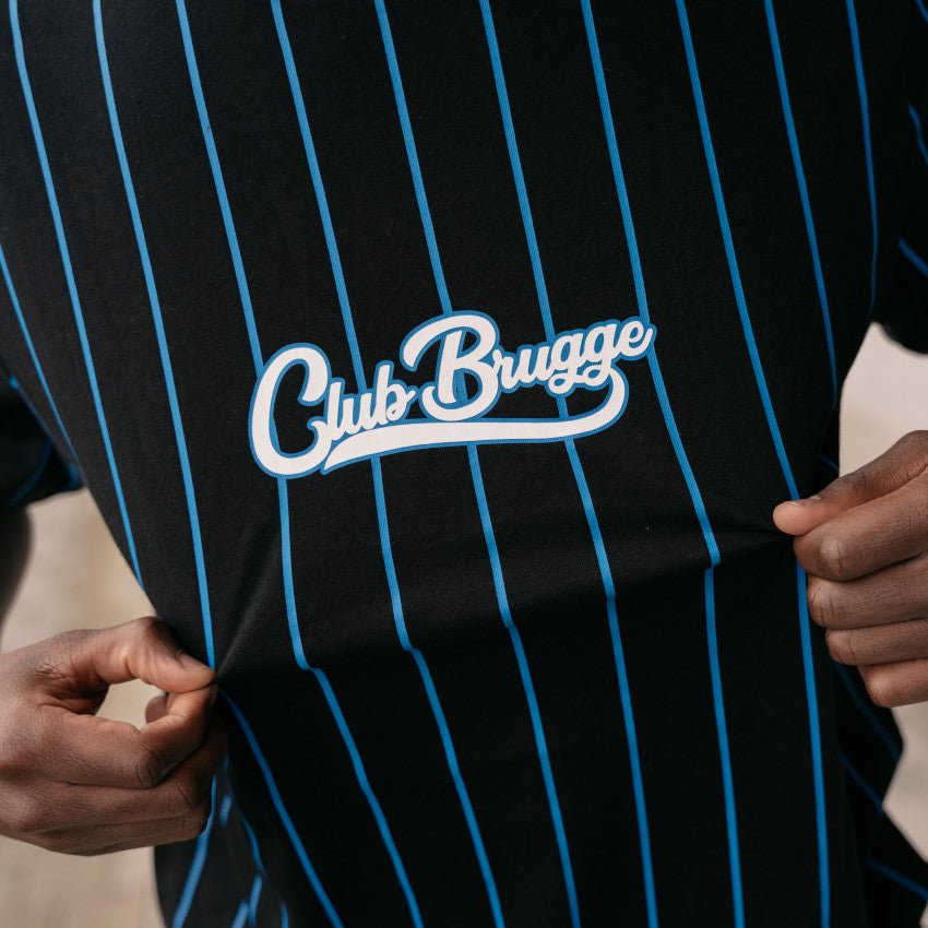 T-Shirt CB Striped Black - Club Brugge Shop