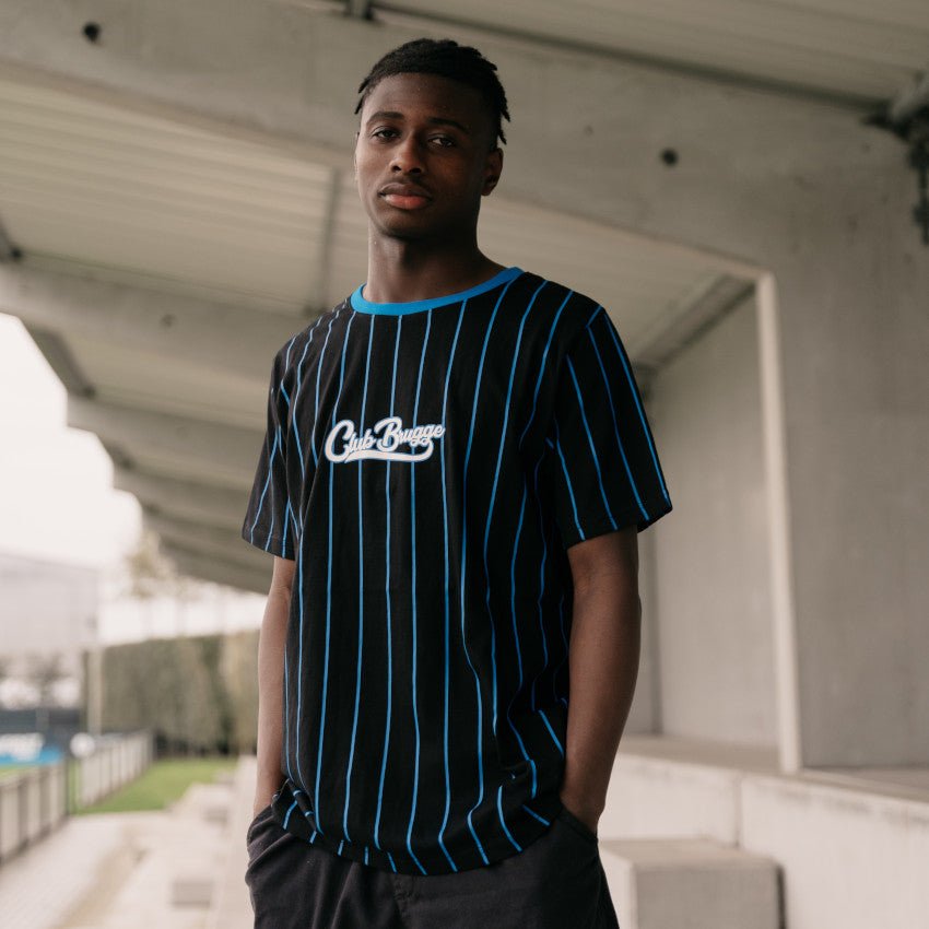 T-Shirt CB Striped Black - Club Brugge Shop
