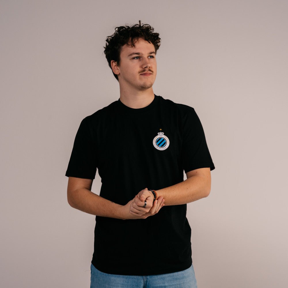 T-Shirt Club Badge Black - Club Brugge Shop