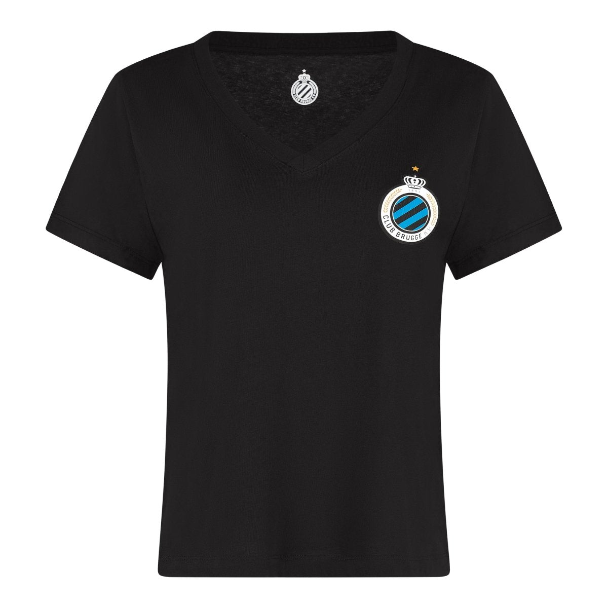 T-Shirt Club Badge Black (Women) - Club Brugge Shop