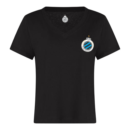 T-Shirt Club Badge Black (Women) - Club Brugge Shop