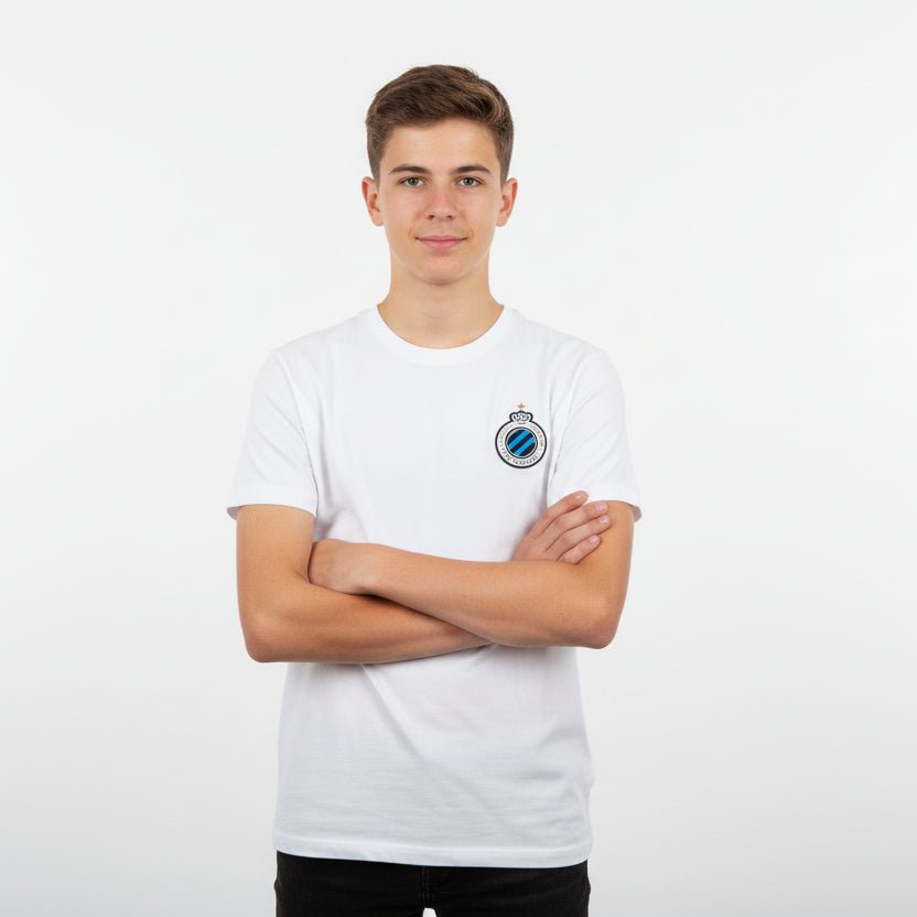T-Shirt Club Badge White - Club Brugge Shop
