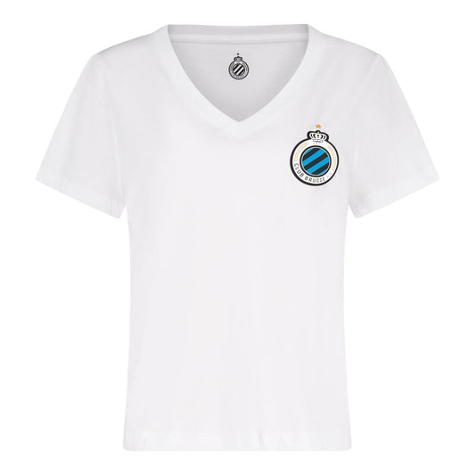 T-Shirt Club Badge White (Women) - Club Brugge Shop