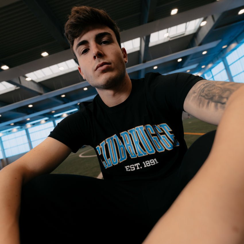 T-shirt 'Club Brugge' Zwart Volw. - Club Brugge Shop