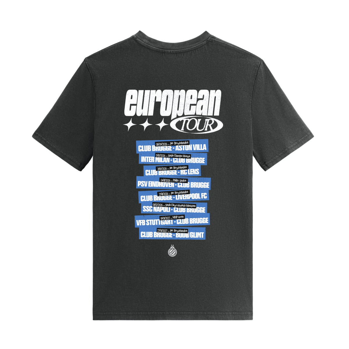 T-shirt European Tour - Club Brugge Shop