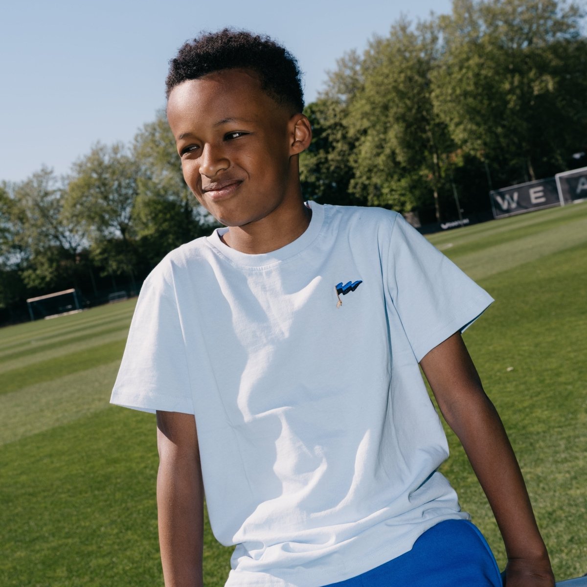 T-shirt Fan Flag Kids Light Blue - Club Brugge Shop